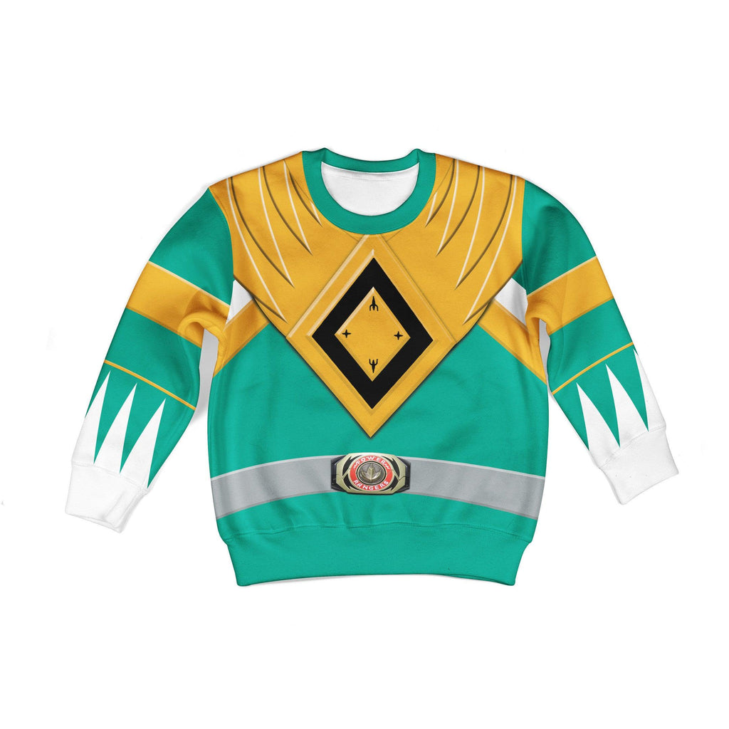  CustomsPig Unisex Kid Tops Green Power Ranger 3D Apparel -  CustomsPig.com