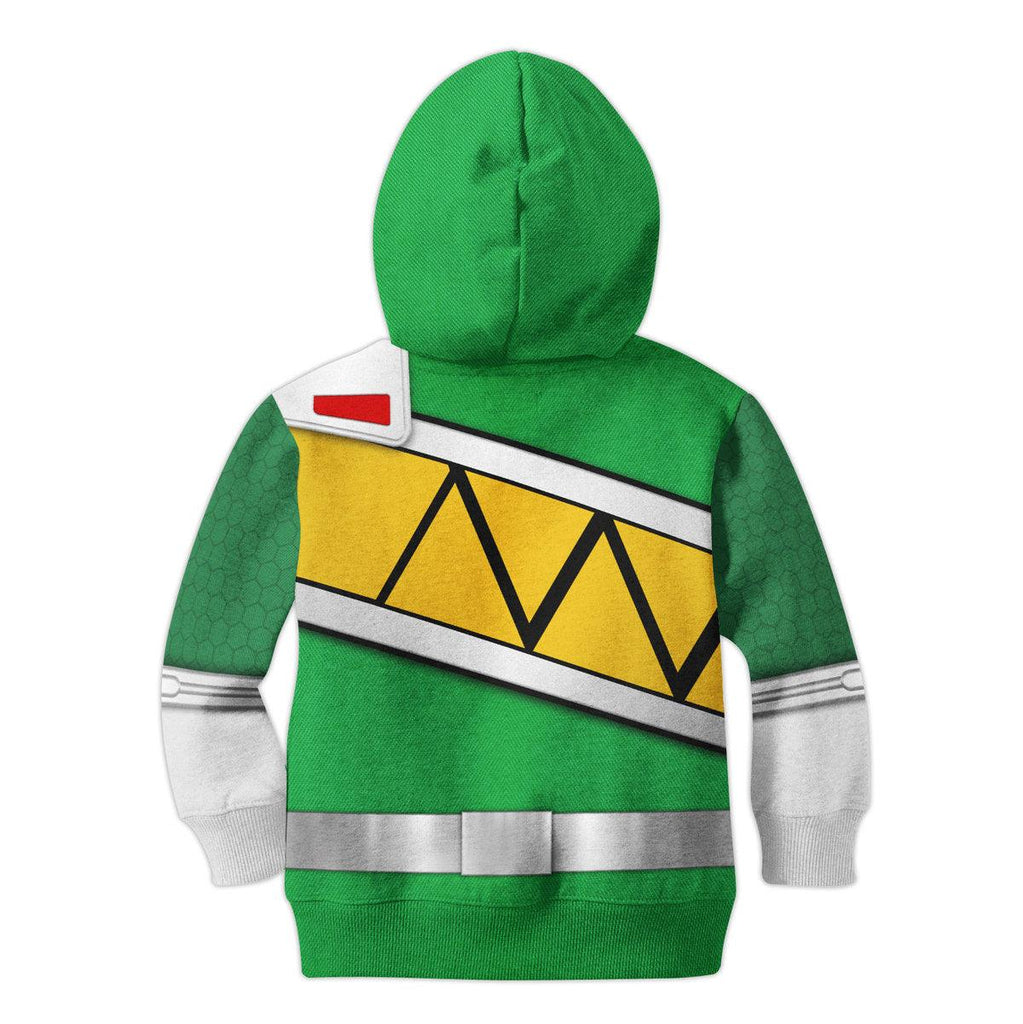 CustomsPig Unisex Kid Tops Green Power Rangers Dino Charge 3D Apparel - DucG