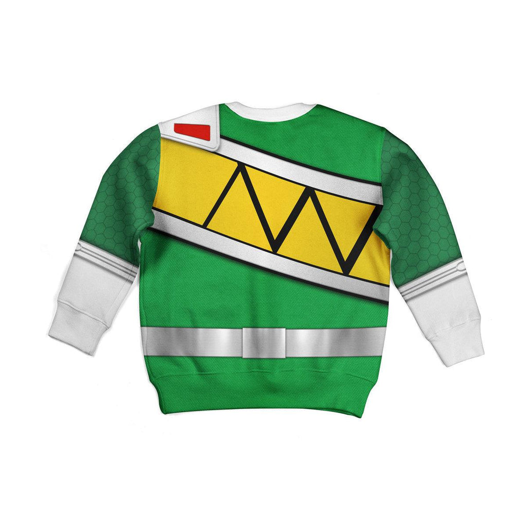 CustomsPig Unisex Kid Tops Green Power Rangers Dino Charge 3D Apparel - DucG