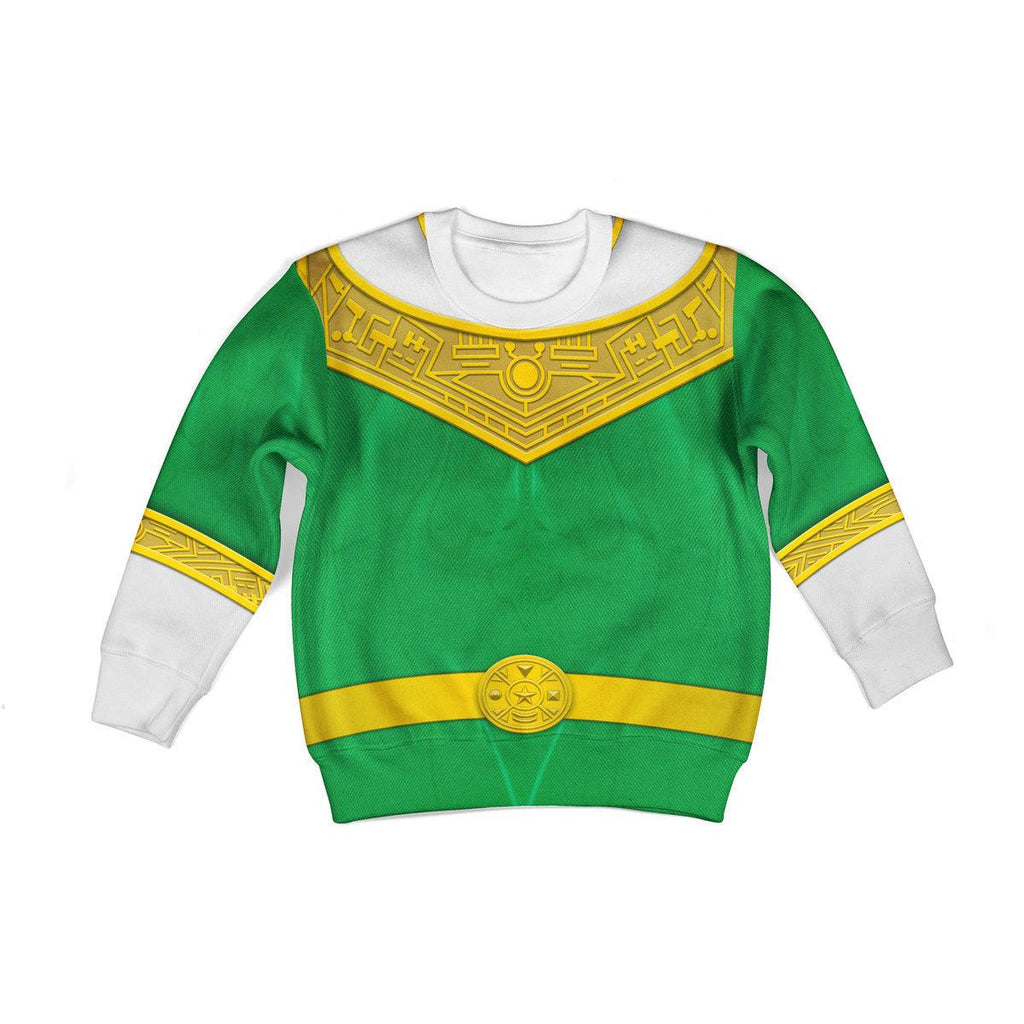  CustomsPig Unisex Kid Tops Green Power Rangers Zeo Kid 3D Apparel -  CustomsPig.com