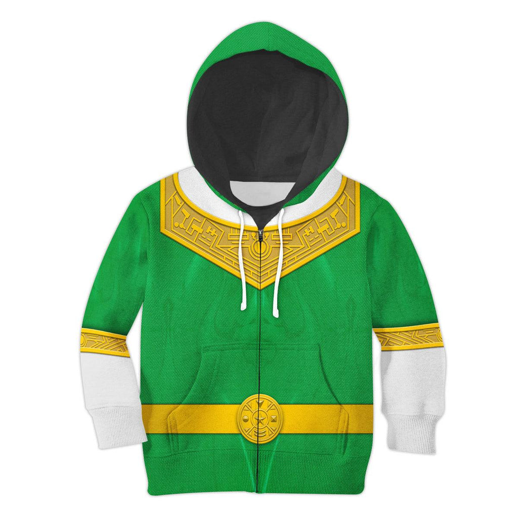  CustomsPig Unisex Kid Tops Green Power Rangers Zeo Kid 3D Apparel -  CustomsPig.com