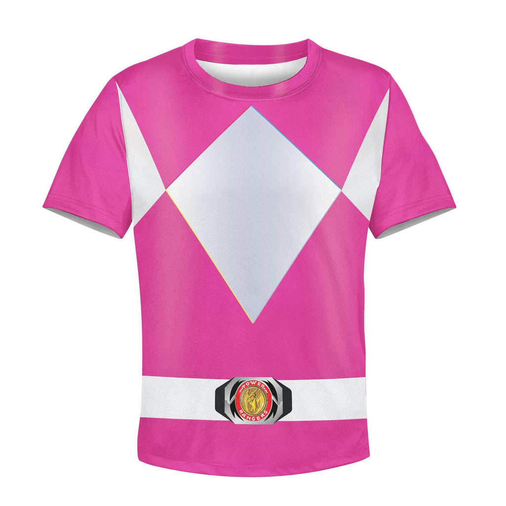  CustomsPig Unisex Kid Tops Pink Power Ranger 3D Apparel -  CustomsPig.com