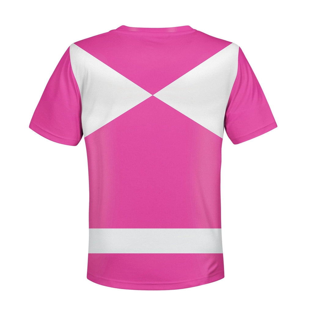  CustomsPig Unisex Kid Tops Pink Power Ranger 3D Apparel -  CustomsPig.com