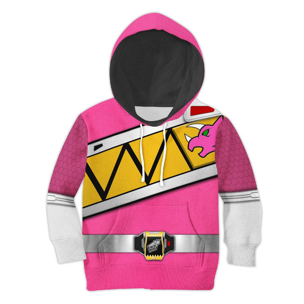 CustomsPig Unisex Kid Tops Pink Power Rangers Dino Charge 3D Apparel - DucG