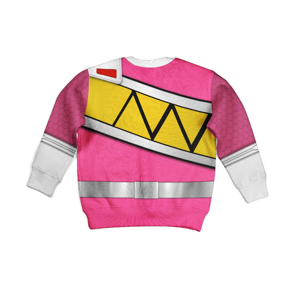 CustomsPig Unisex Kid Tops Pink Power Rangers Dino Charge 3D Apparel - DucG