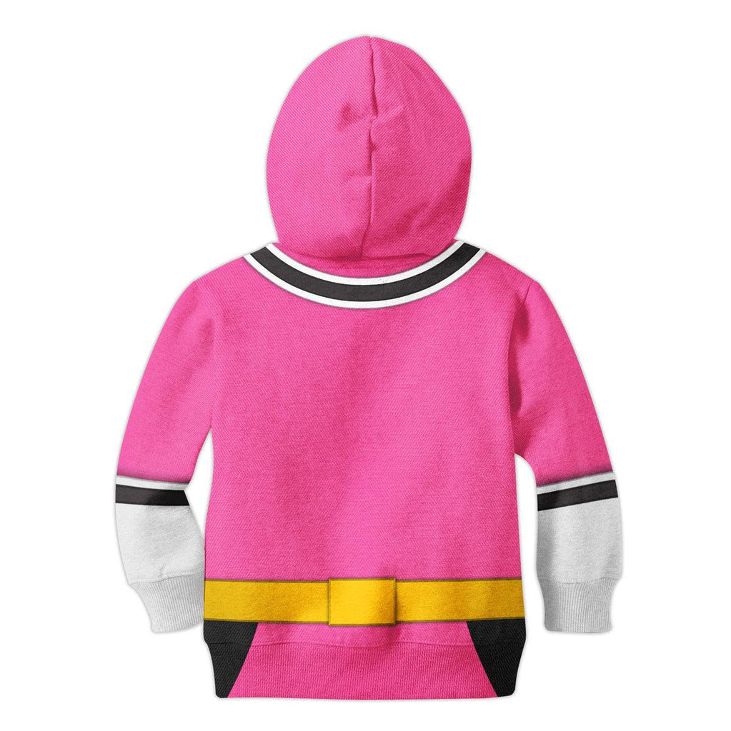 CustomsPig Unisex Kid Tops Pink Power Rangers Samurai 3D Apparel - DucG