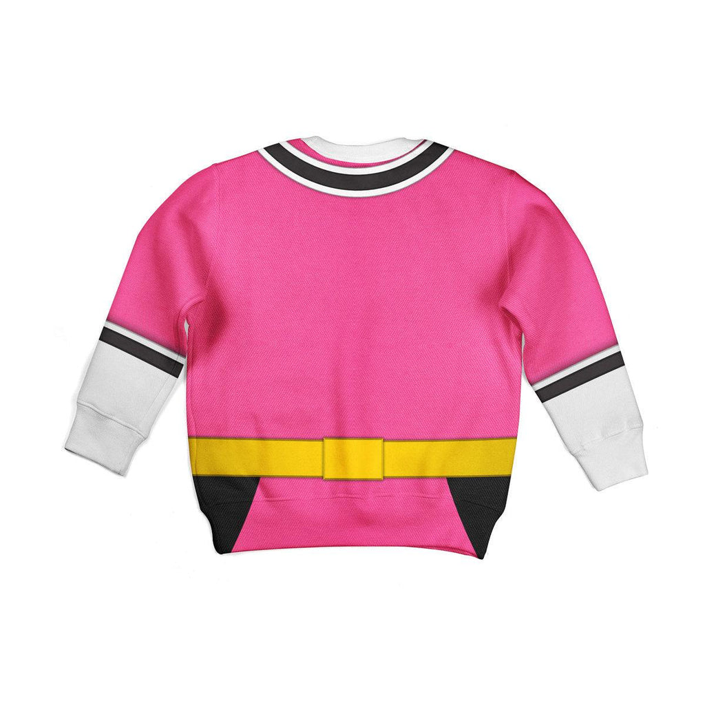 CustomsPig Unisex Kid Tops Pink Power Rangers Samurai 3D Apparel - DucG