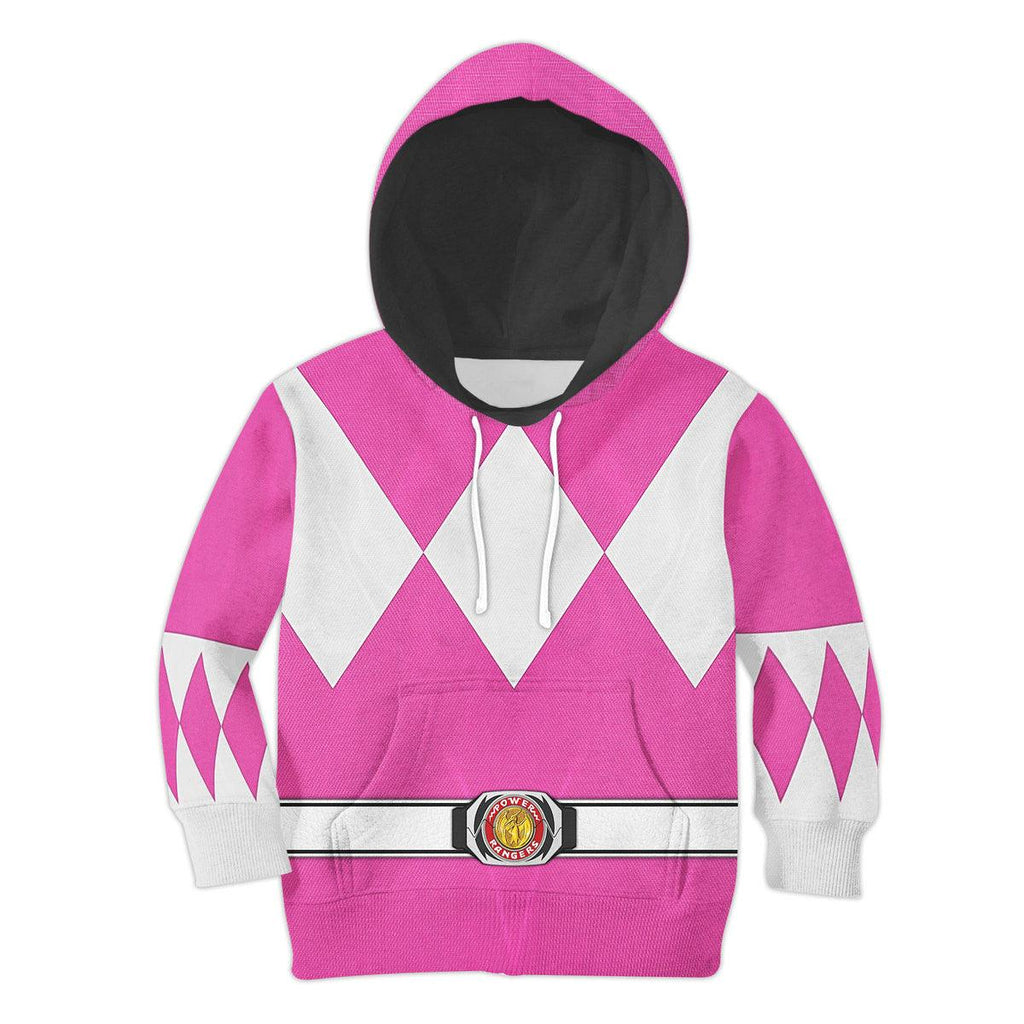  CustomsPig Unisex Kid Tops Pink Ranger Mighty Morphin Kid 3D Apparel -  CustomsPig.com