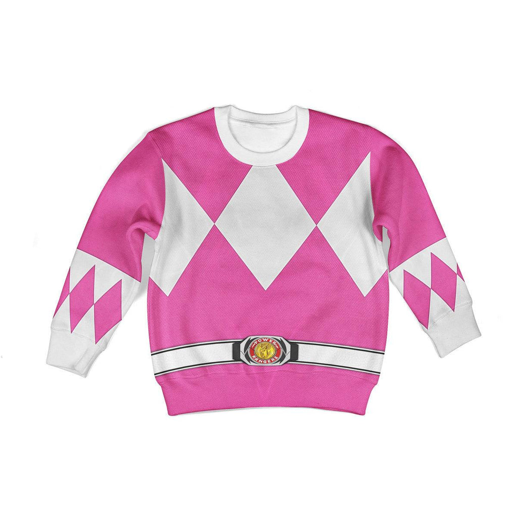  CustomsPig Unisex Kid Tops Pink Ranger Mighty Morphin Kid 3D Apparel -  CustomsPig.com