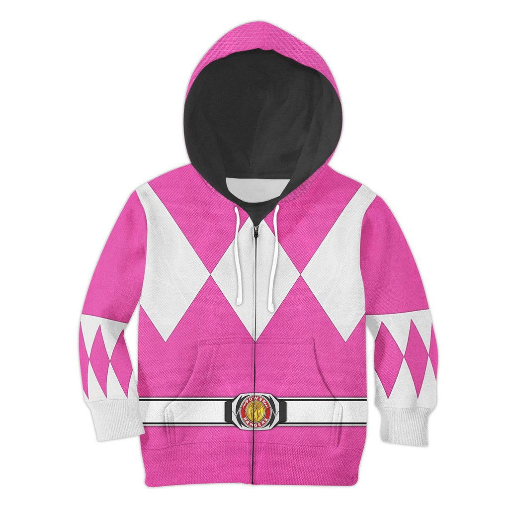  CustomsPig Unisex Kid Tops Pink Ranger Mighty Morphin Kid 3D Apparel -  CustomsPig.com