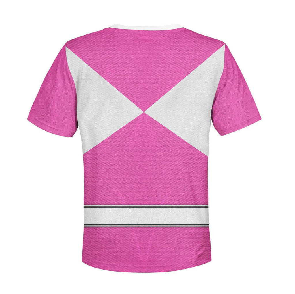  CustomsPig Unisex Kid Tops Pink Ranger Mighty Morphin Kid 3D Apparel -  CustomsPig.com