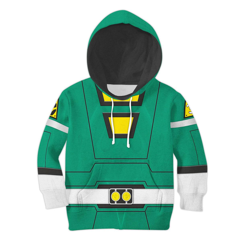  CustomsPig Unisex Kid Tops Power Rangers Turbo Green 3D Apparel -  CustomsPig.com