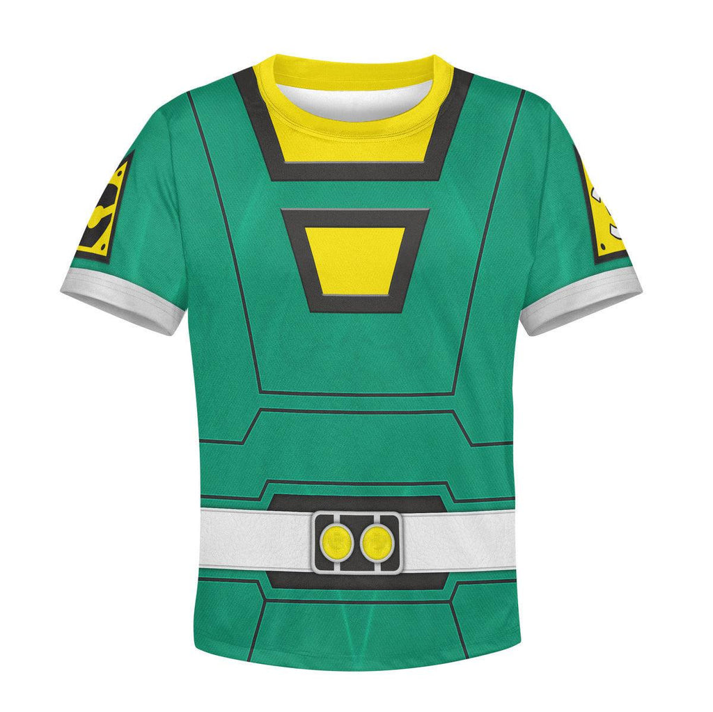  CustomsPig Unisex Kid Tops Power Rangers Turbo Green 3D Apparel -  CustomsPig.com