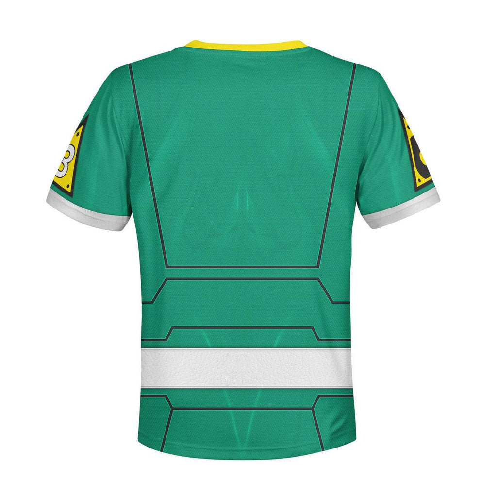  CustomsPig Unisex Kid Tops Power Rangers Turbo Green 3D Apparel -  CustomsPig.com