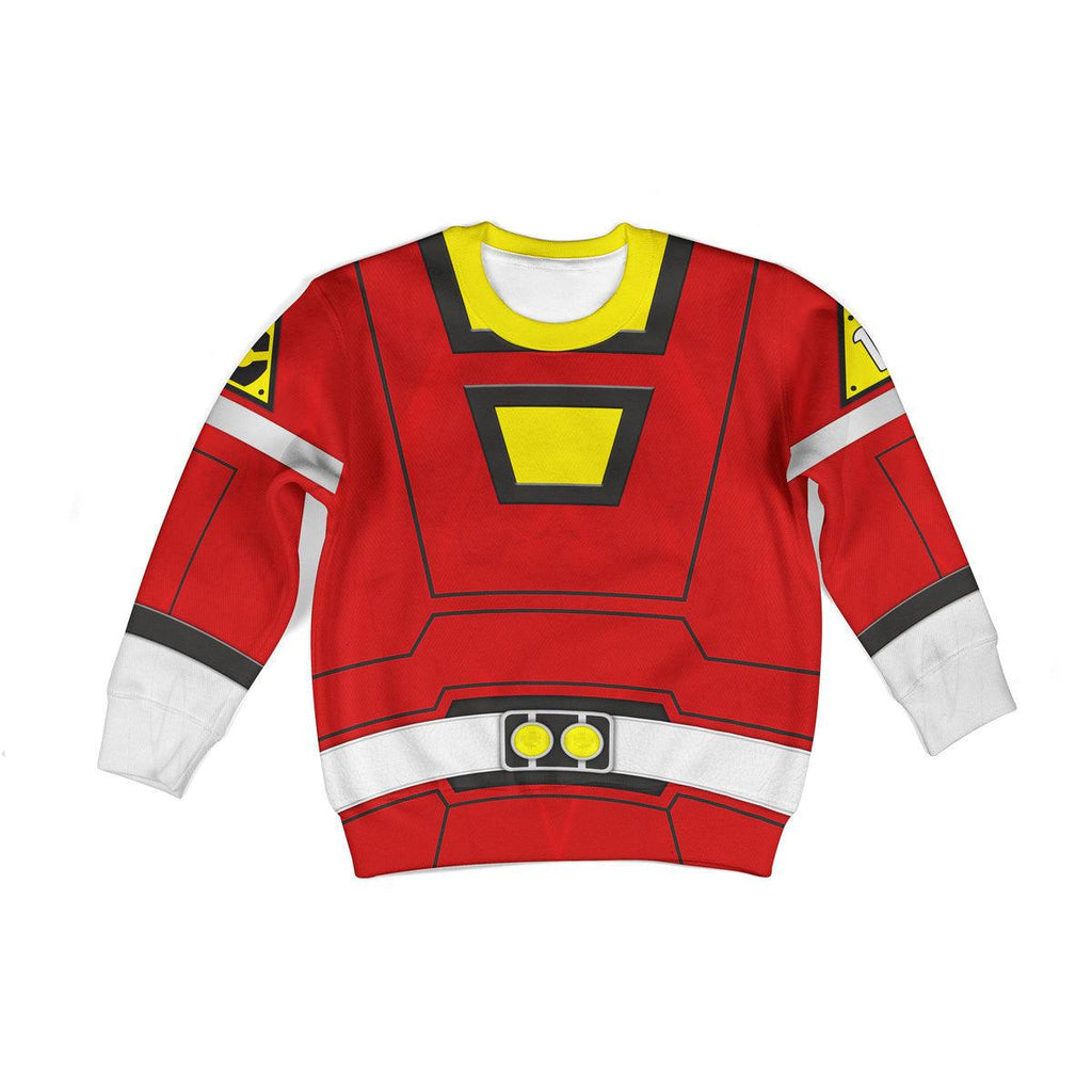  CustomsPig Unisex Kid Tops Power Rangers Turbo Red 3D Apparel -  CustomsPig.com