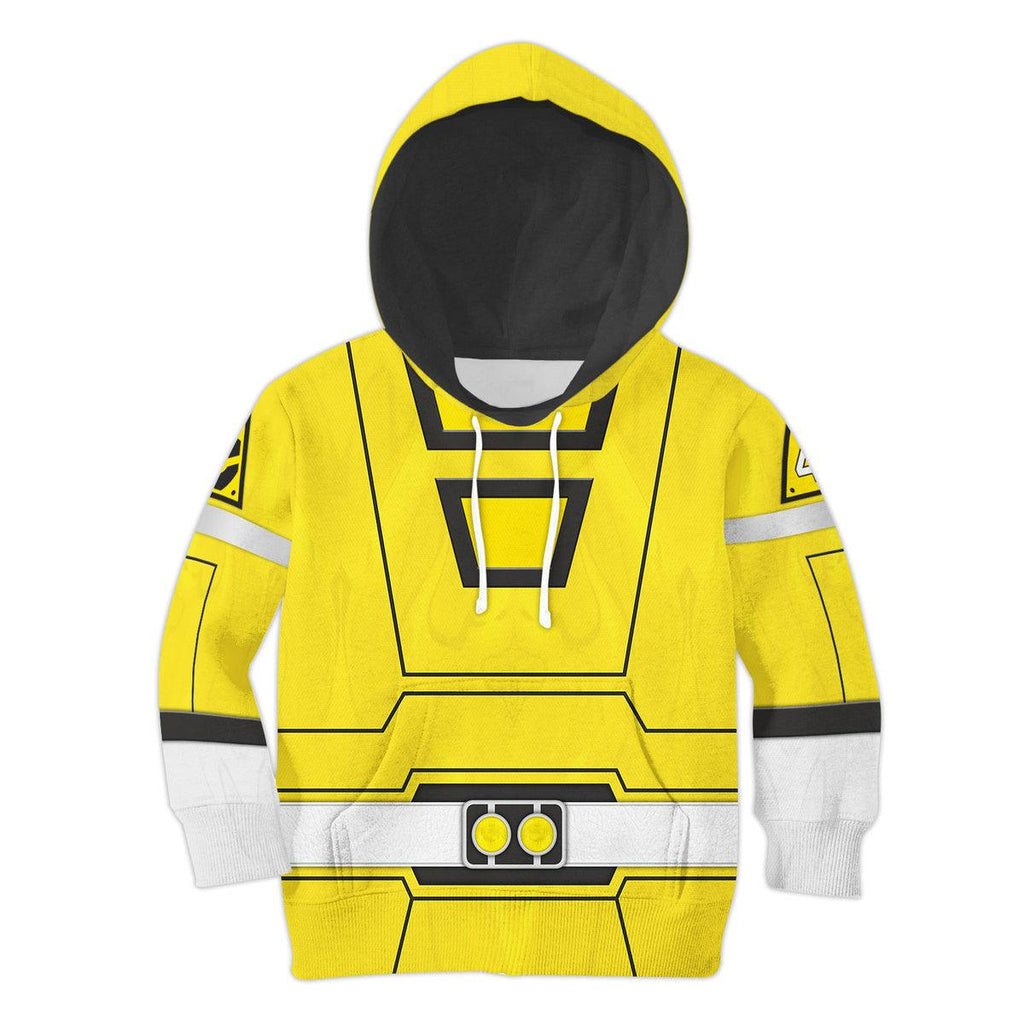  CustomsPig Unisex Kid Tops Power Rangers Turbo Yellow 3D Apparel -  CustomsPig.com