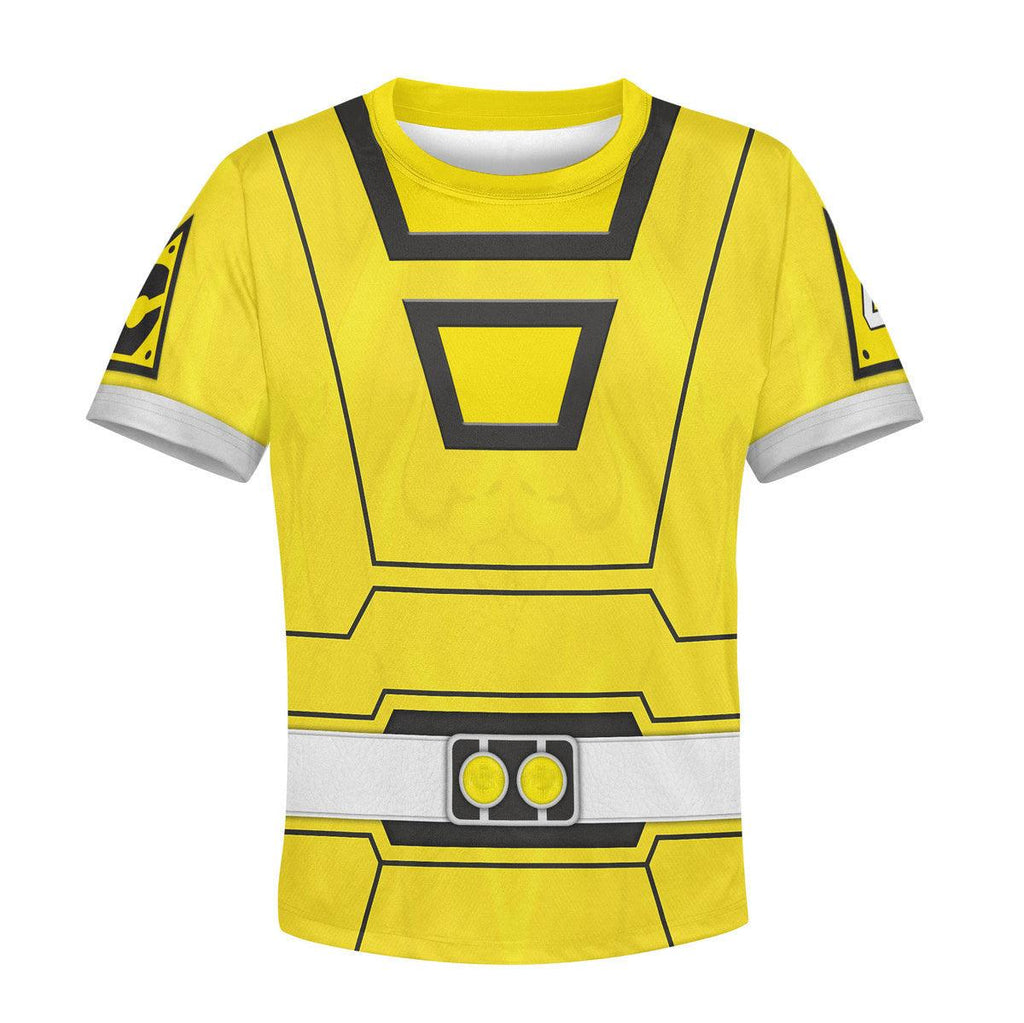 CustomsPig Unisex Kid Tops Power Rangers Turbo Yellow 3D Apparel -  CustomsPig.com