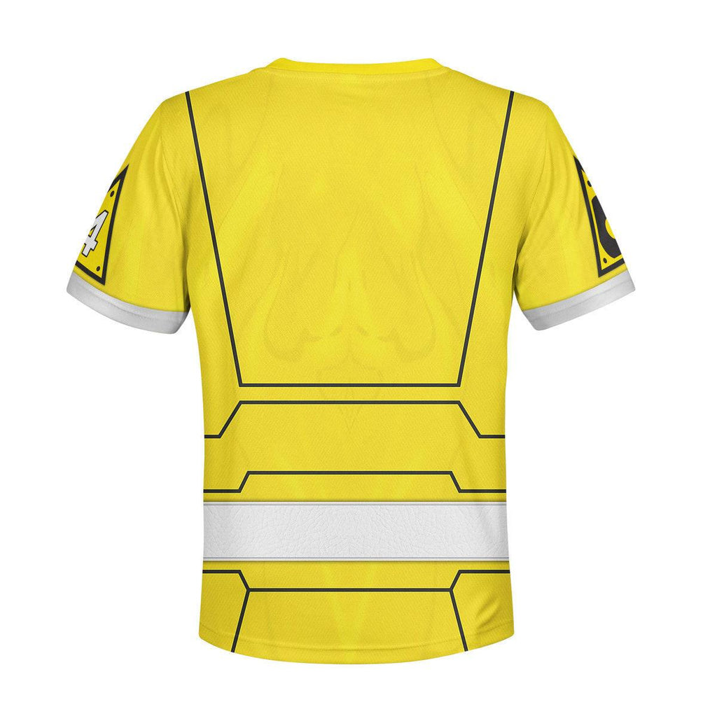  CustomsPig Unisex Kid Tops Power Rangers Turbo Yellow 3D Apparel -  CustomsPig.com