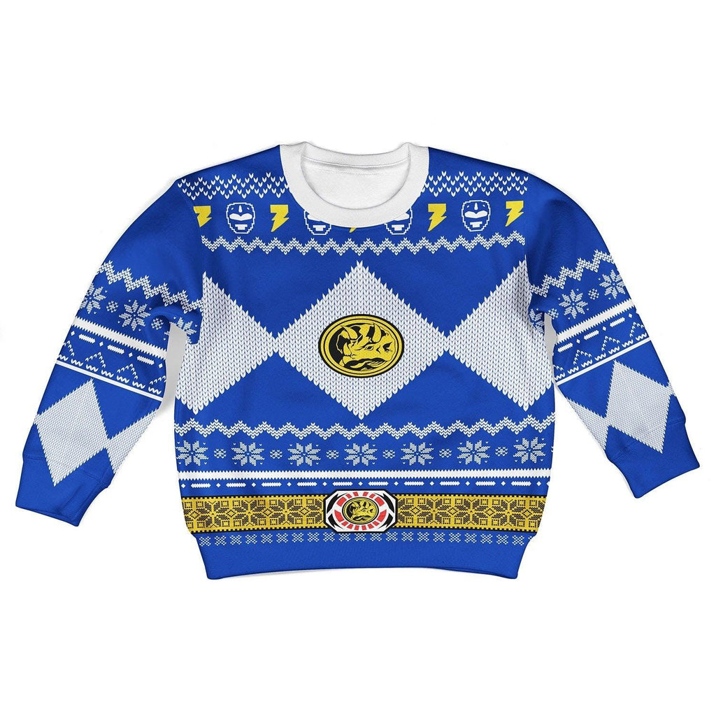  CustomsPig Unisex Kid Tops Pullover Sweatshirt Blue Power Ranger 3D Apparel -  CustomsPig.com