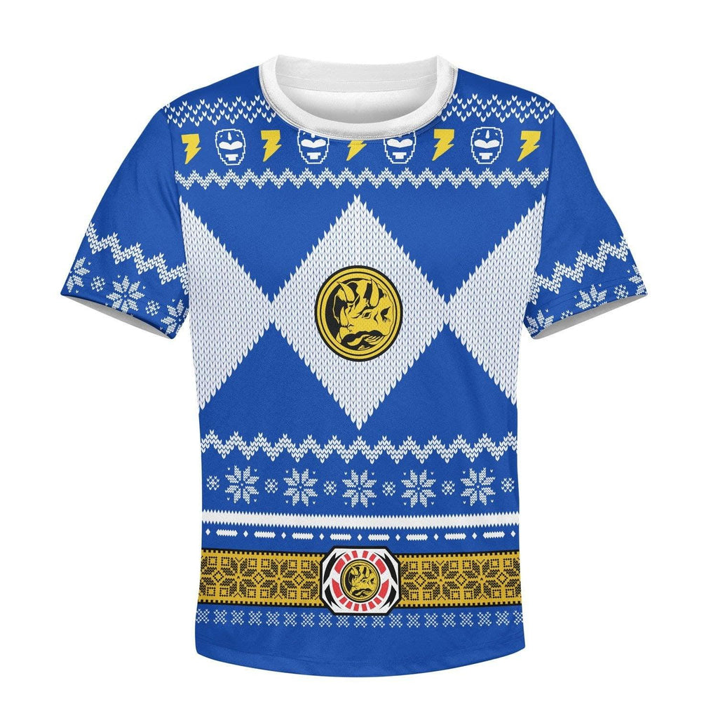  CustomsPig Unisex Kid Tops Pullover Sweatshirt Blue Power Ranger 3D Apparel -  CustomsPig.com