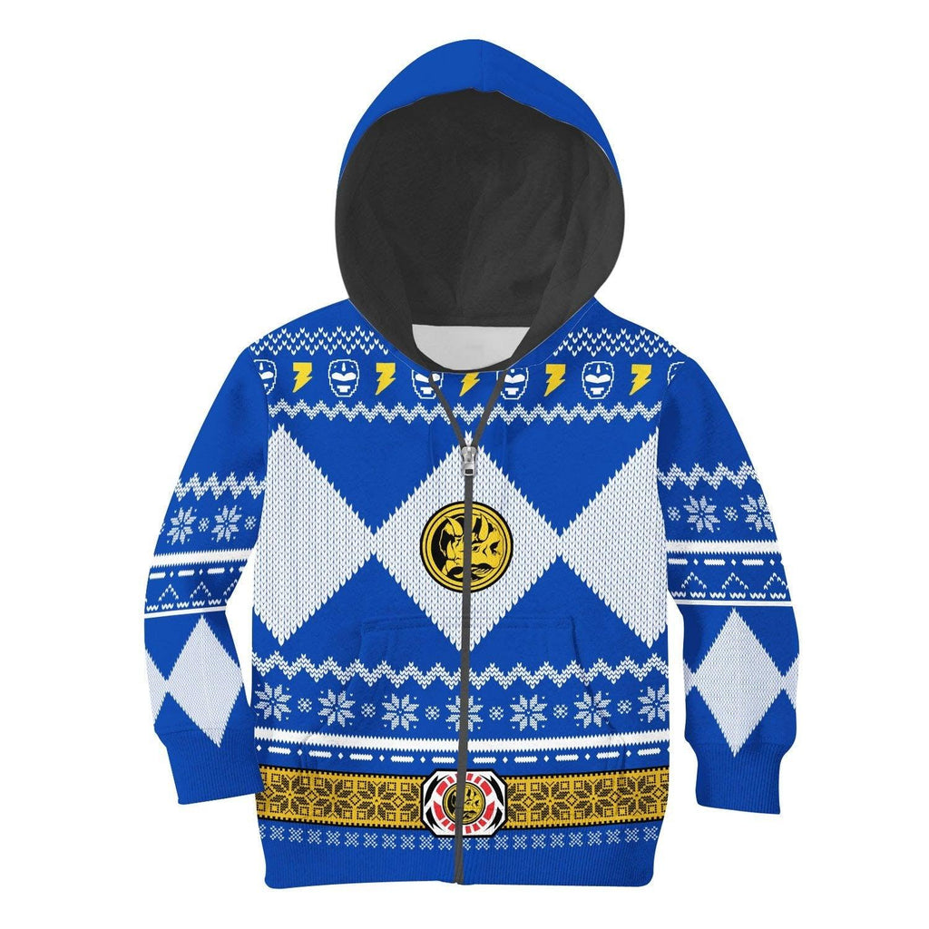  CustomsPig Unisex Kid Tops Pullover Sweatshirt Blue Power Ranger 3D Apparel -  CustomsPig.com