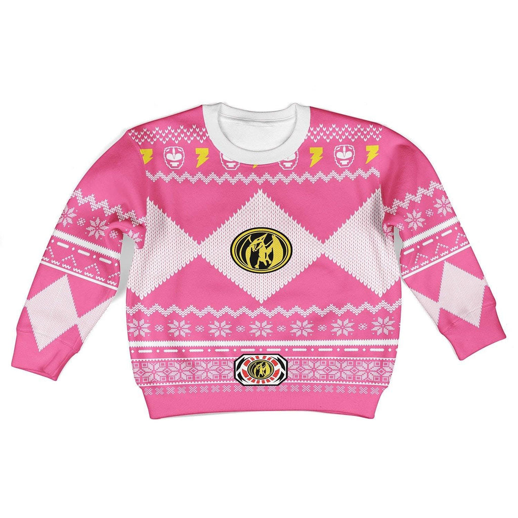  CustomsPig Unisex Kid Tops Pullover Sweatshirt Pink Power Ranger 3D Apparel -  CustomsPig.com