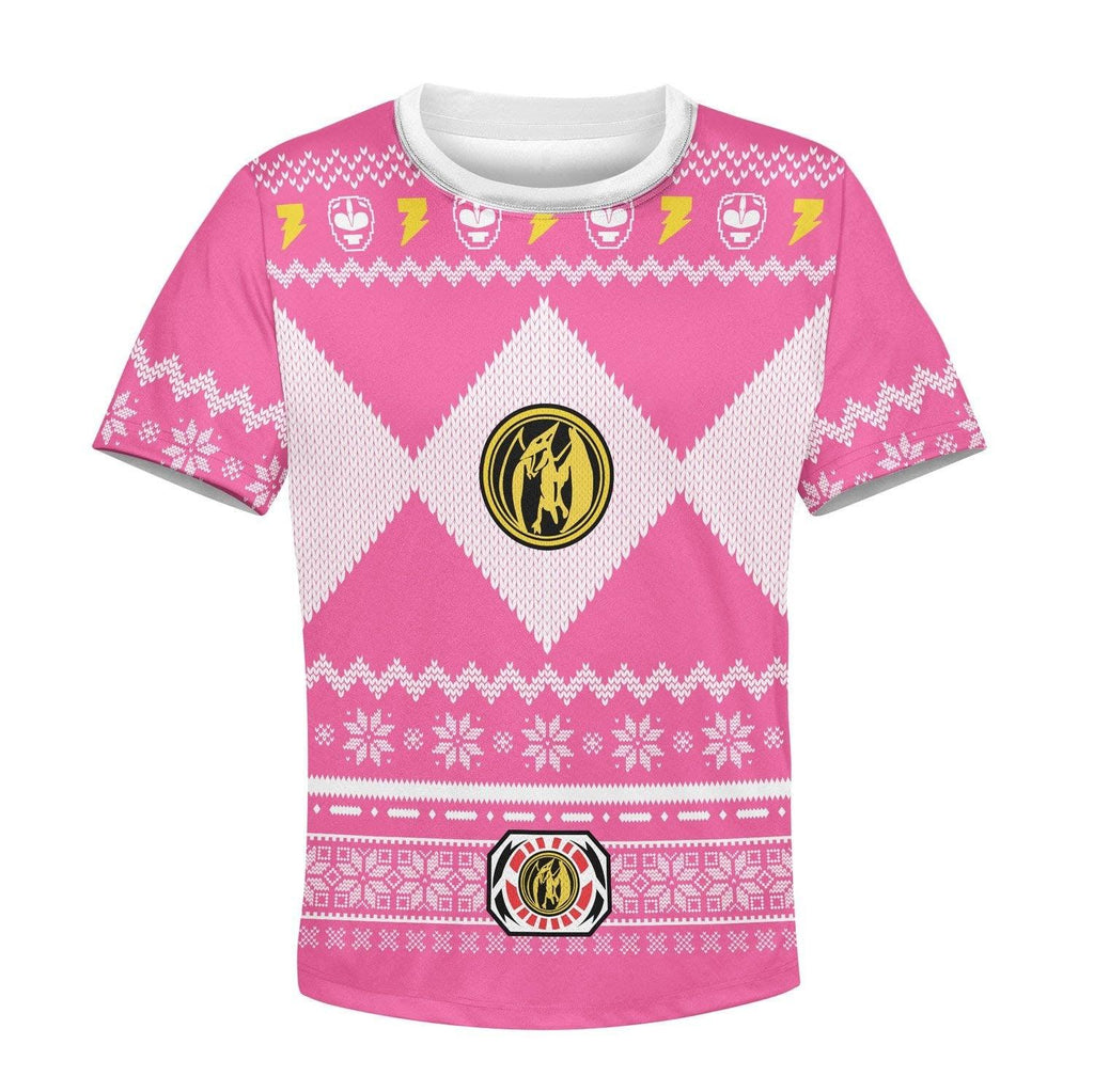  CustomsPig Unisex Kid Tops Pullover Sweatshirt Pink Power Ranger 3D Apparel -  CustomsPig.com