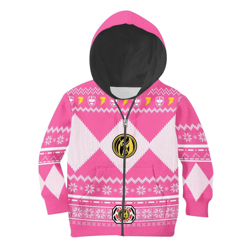  CustomsPig Unisex Kid Tops Pullover Sweatshirt Pink Power Ranger 3D Apparel -  CustomsPig.com