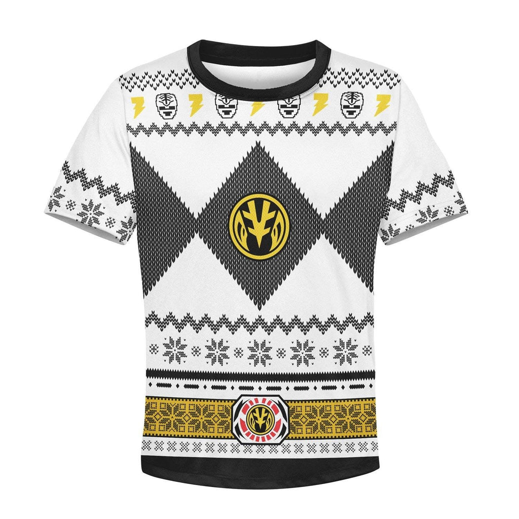 CustomsPig Unisex Kid Tops Pullover Sweatshirt White Power Ranger 3D Apparel -  CustomsPig.com