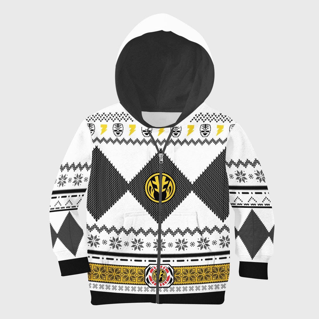  CustomsPig Unisex Kid Tops Pullover Sweatshirt White Power Ranger 3D Apparel -  CustomsPig.com
