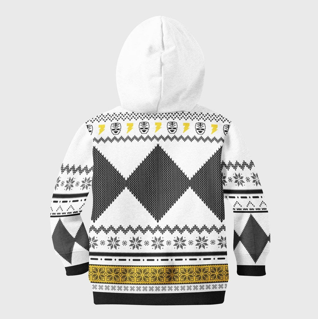 CustomsPig Unisex Kid Tops Pullover Sweatshirt White Power Ranger 3D Apparel -  CustomsPig.com