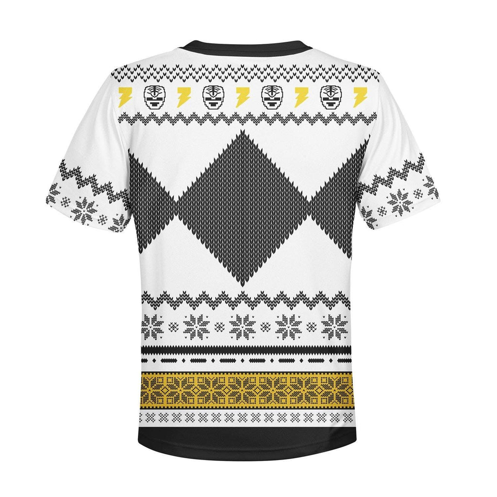  CustomsPig Unisex Kid Tops Pullover Sweatshirt White Power Ranger 3D Apparel -  CustomsPig.com