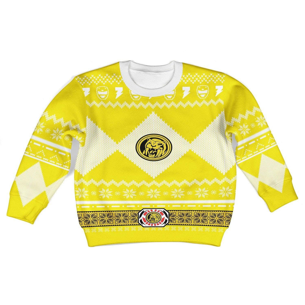  CustomsPig Unisex Kid Tops Pullover Sweatshirt Yellow Power Ranger 3D Apparel -  CustomsPig.com