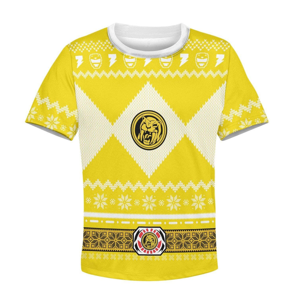  CustomsPig Unisex Kid Tops Pullover Sweatshirt Yellow Power Ranger 3D Apparel -  CustomsPig.com