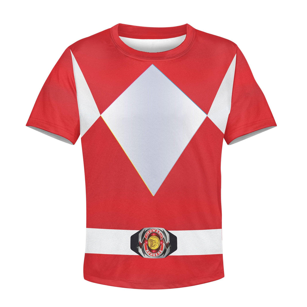  CustomsPig Unisex Kid Tops Red Power Ranger 3D Apparel -  CustomsPig.com