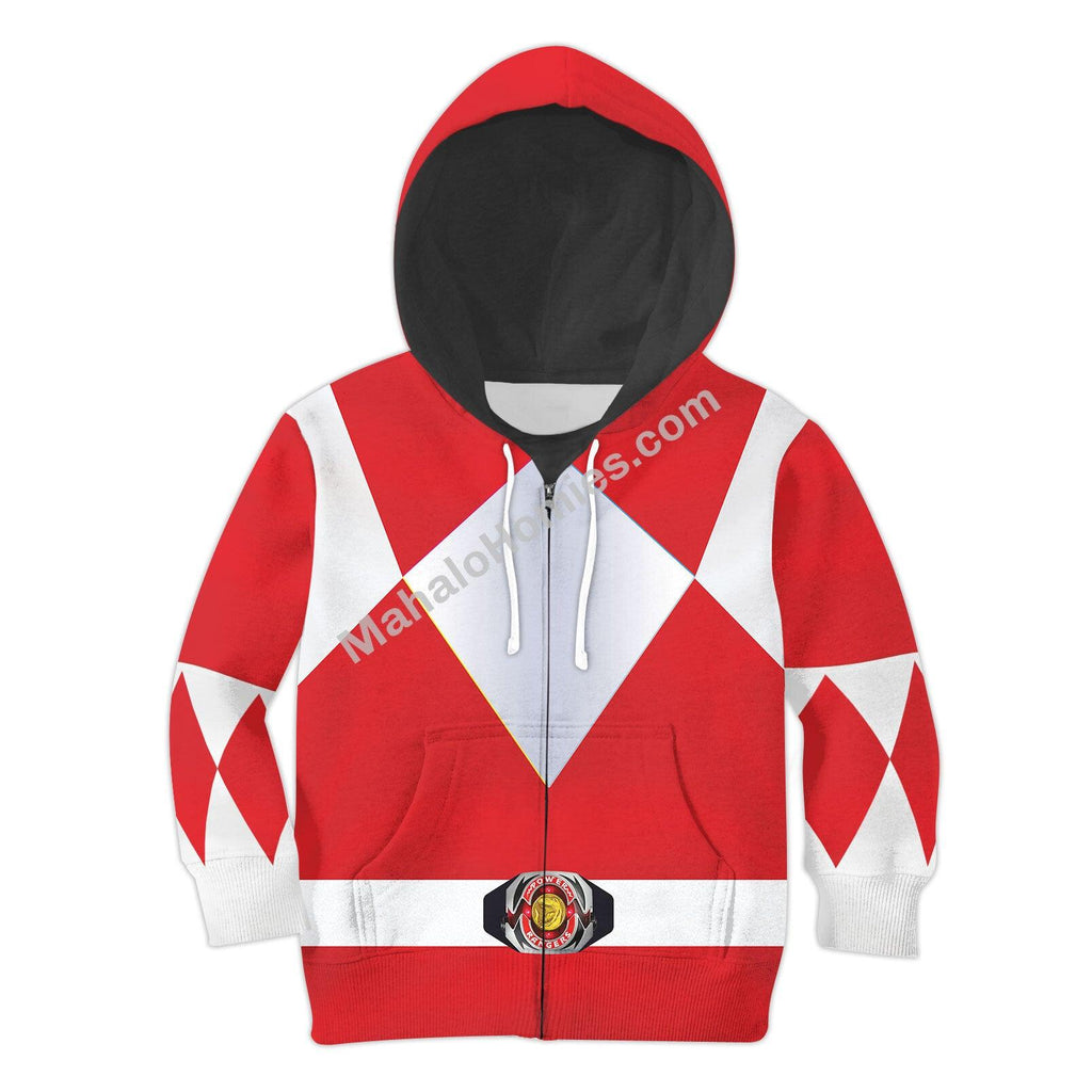  CustomsPig Unisex Kid Tops Red Power Ranger 3D Apparel -  CustomsPig.com