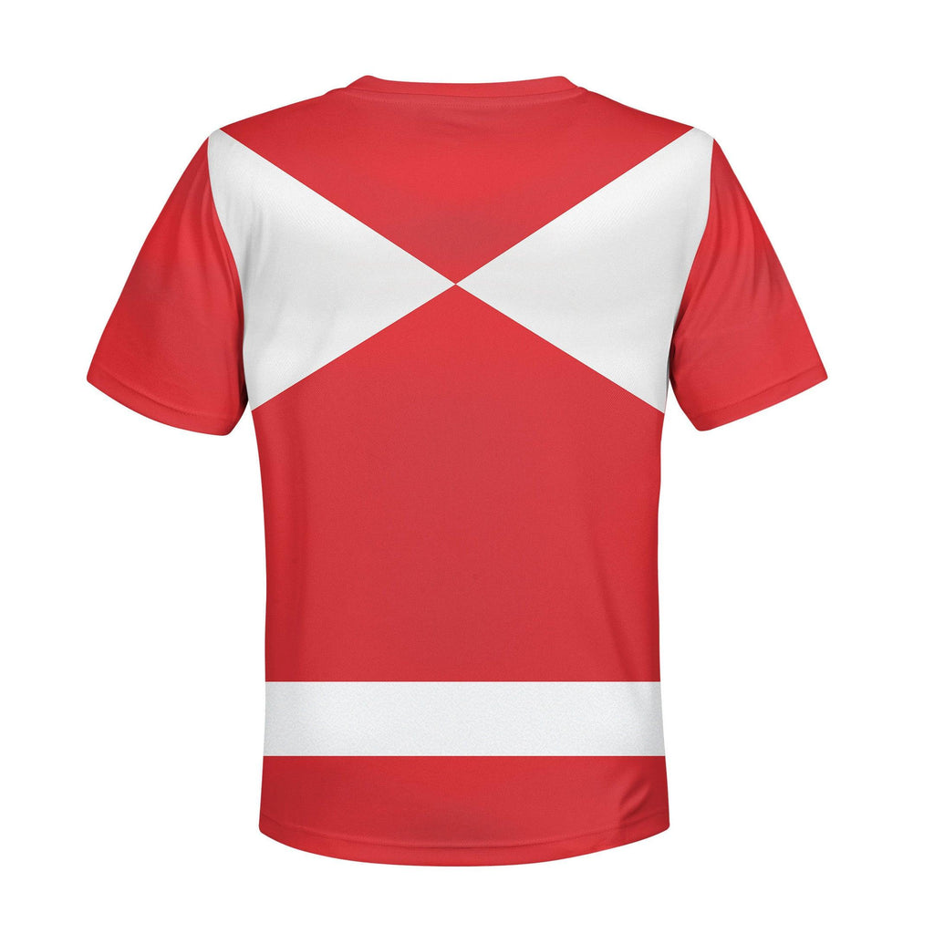  CustomsPig Unisex Kid Tops Red Power Ranger 3D Apparel -  CustomsPig.com