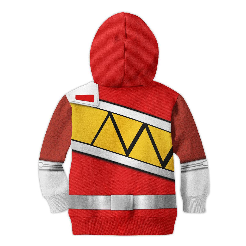 CustomsPig Unisex Kid Tops Red Power Rangers Dino Charge 3D Apparel - DucG