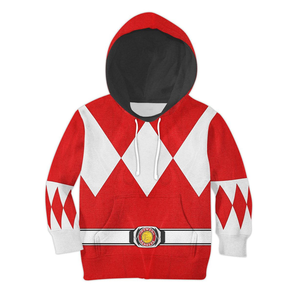  CustomsPig Unisex Kid Tops Red Ranger Mighty Morphin Kid 3D Apparel -  CustomsPig.com