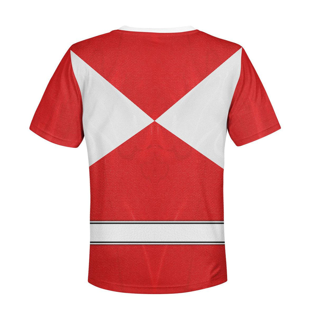  CustomsPig Unisex Kid Tops Red Ranger Mighty Morphin Kid 3D Apparel -  CustomsPig.com