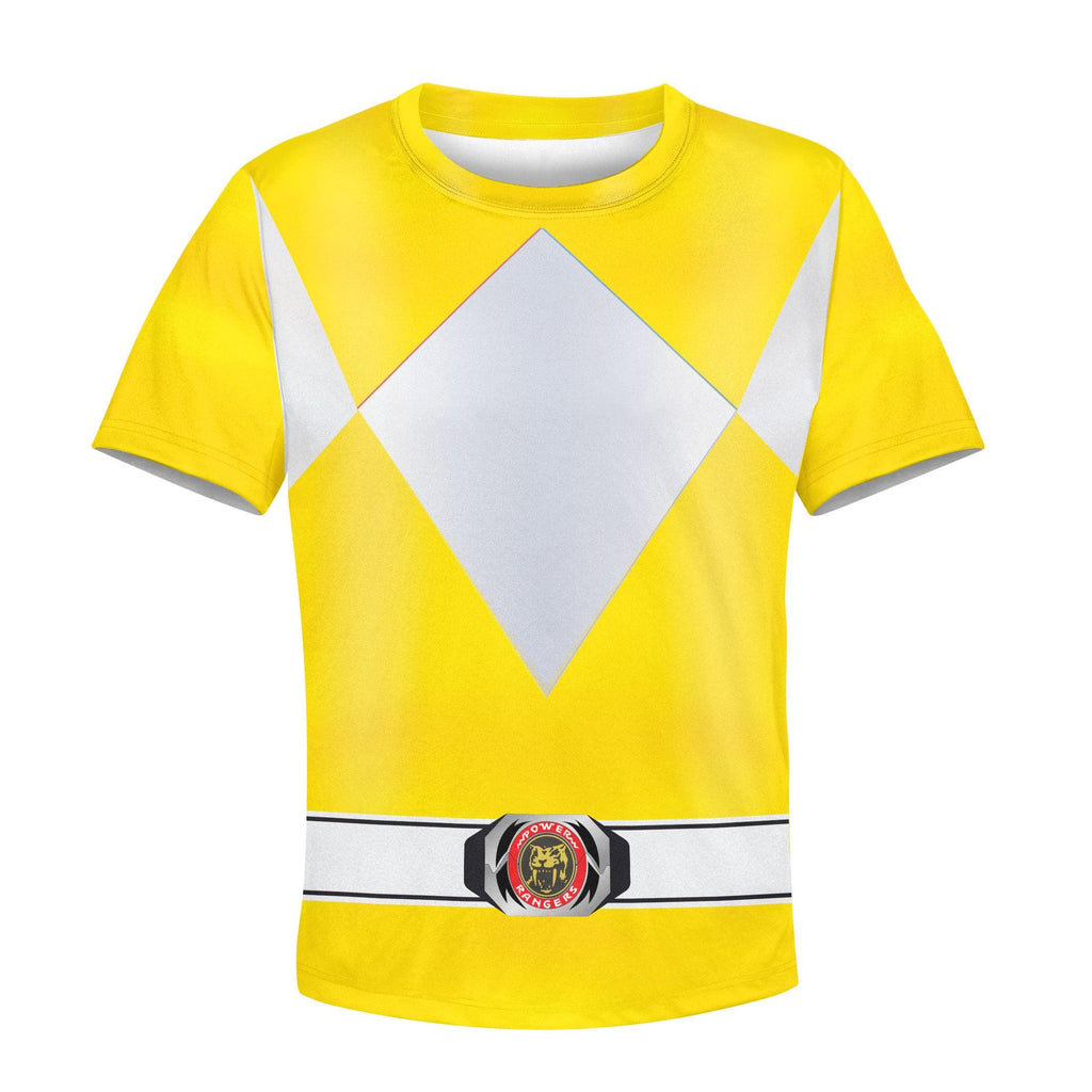  CustomsPig Unisex Kid Tops Yellow Power Ranger 3D Apparel -  CustomsPig.com