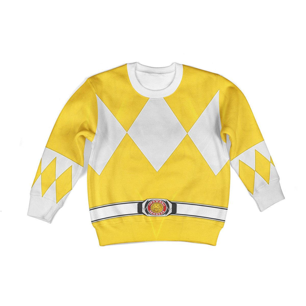  CustomsPig Unisex Kid Tops Yellow Ranger Mighty Morphin Kid 3D Apparel -  CustomsPig.com