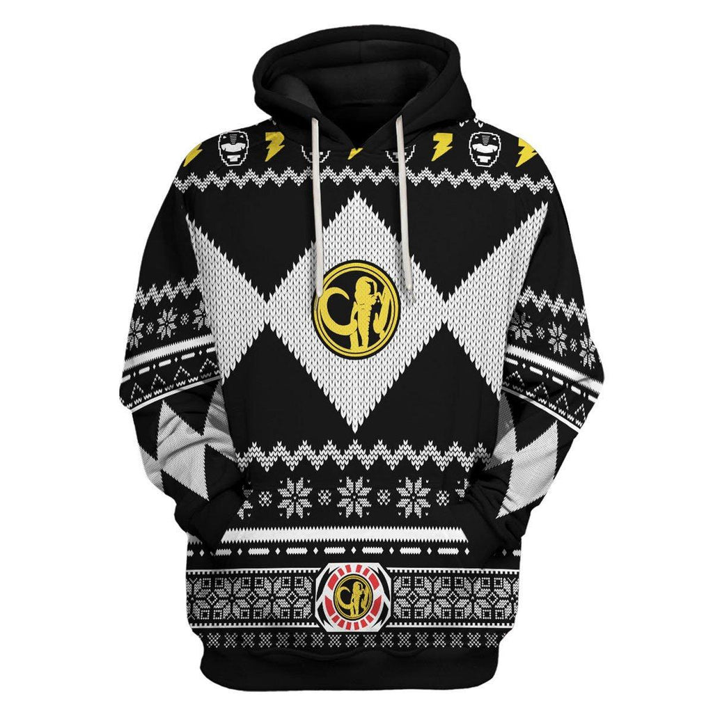  CustomsPig Unisex Tops Pullover Sweatshirt Black Power Ranger 3D Costumes -  CustomsPig.com