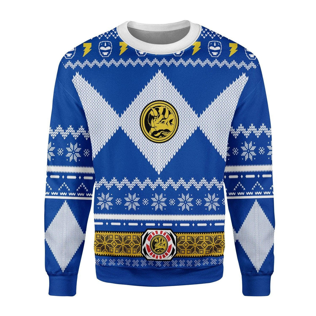  CustomsPig Unisex Tops Pullover Sweatshirt Blue Power Ranger 3D Costumes -  CustomsPig.com