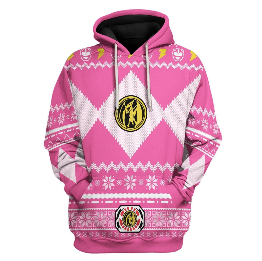  CustomsPig Unisex Tops Pullover Sweatshirt Pink Power Ranger 3D Costumes -  CustomsPig.com