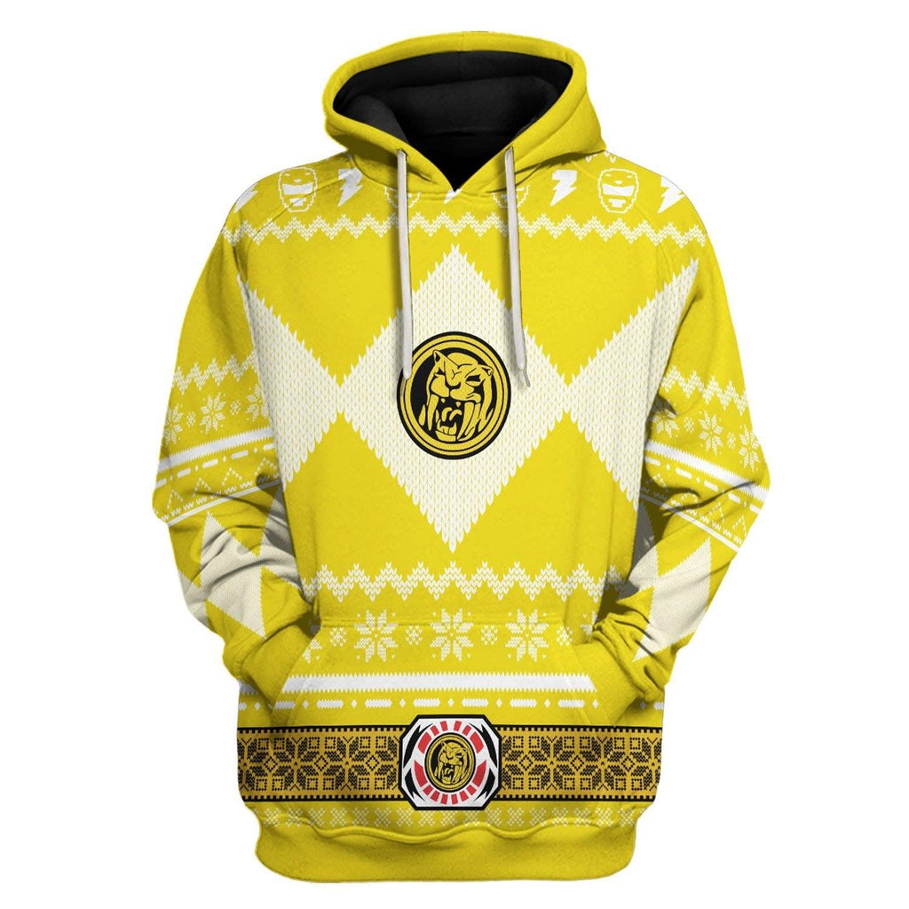  CustomsPig Unisex Tops Pullover Sweatshirt Yellow Power Ranger 3D Costumes -  CustomsPig.com