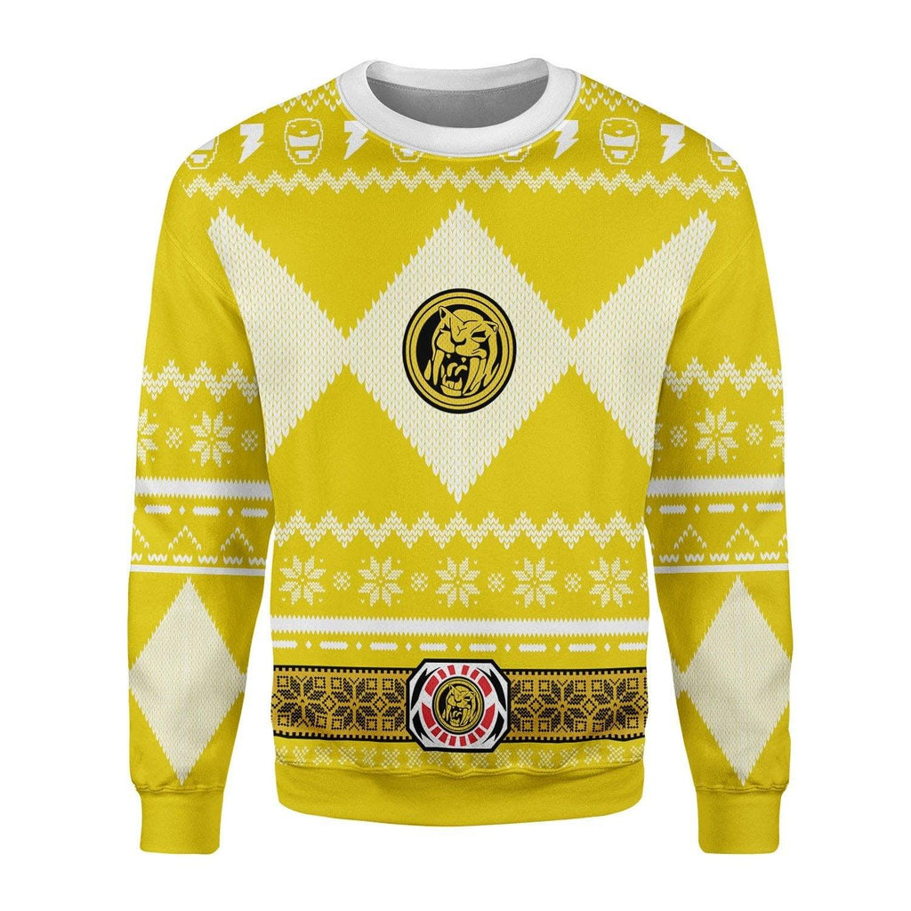  CustomsPig Unisex Tops Pullover Sweatshirt Yellow Power Ranger 3D Costumes -  CustomsPig.com