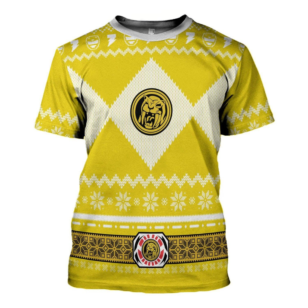  CustomsPig Unisex Tops Pullover Sweatshirt Yellow Power Ranger 3D Costumes -  CustomsPig.com