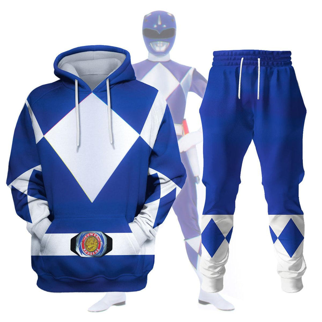  CustomsPig Unisex Tracksuit Hoodies Blue Power Ranger 3D Costumes -  CustomsPig.com