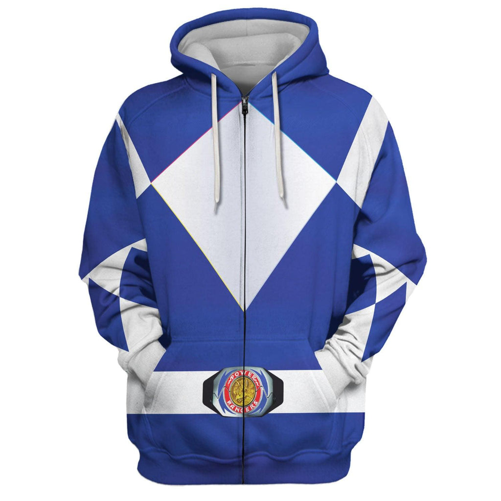  CustomsPig Unisex Tracksuit Hoodies Blue Power Ranger 3D Costumes -  CustomsPig.com